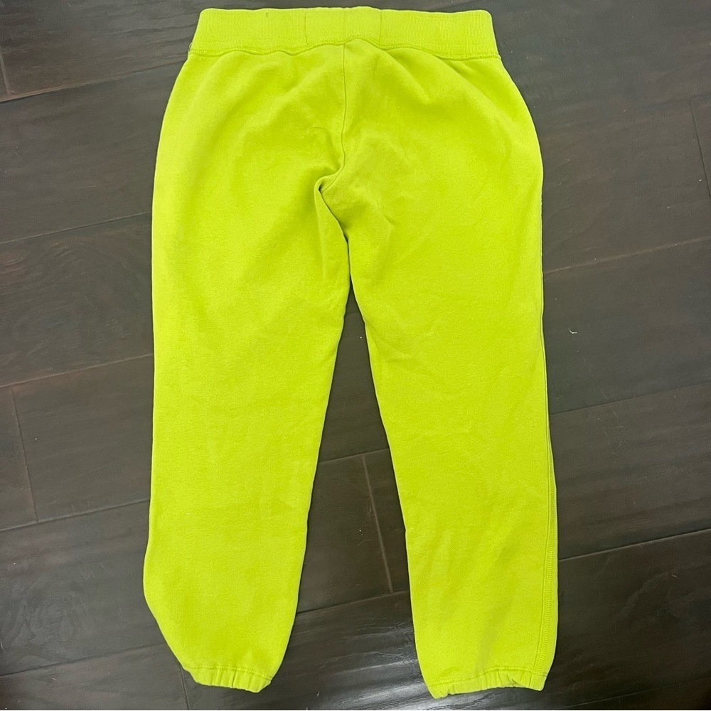 Hollister Y2K Neon Green Capri Sweatpants Low Rise Logo Joggers XS - Picture 4 of 4